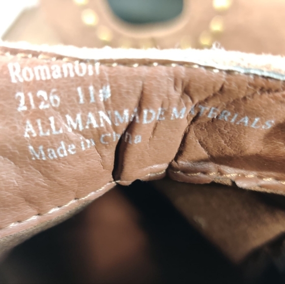 SEVEN7 Romanoff Waterproof Ankle Boot Faux‎ Suede Brown Studs Neoprene Lug Sole - Picture 14 of 16